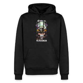 Cooler Vintage Retro Spruch zum Geburtstag 1941 - Männer Premium Bio Hoodie - Schwarz - Vorne - Nico (187cm)