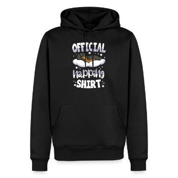 Dackel Schlafshirt Hundehalter Geschenk - Männer Premium Bio Hoodie - Schwarz - Vorne - Nico (187cm)