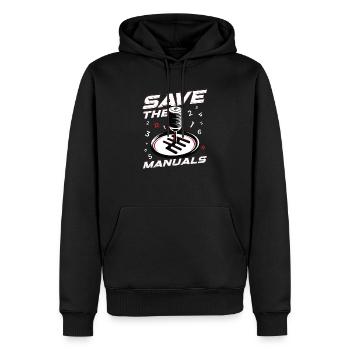 Save The Manuals Auto Tuning Tuner - Sweat à capuche Premium bio Homme - noir - Devant - Nico (187cm)