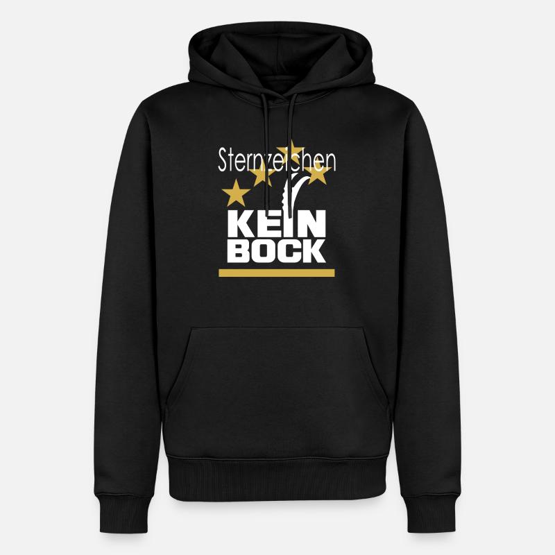 sternzeichen kein bock geschenkidee - Männer Premium Bio Hoodie - Schwarz