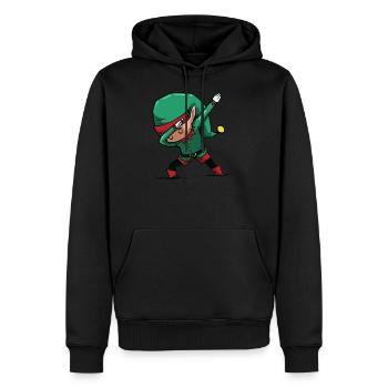 Funny Christmas Elf Gift For Yours - Men’s Premium Organic Hoodie - black - Front - Nico (187cm)
