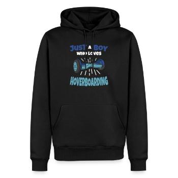 Hoverboard Jeune Idée cadeau - Sweat à capuche Premium bio Homme - noir - Devant - Nico (187cm)