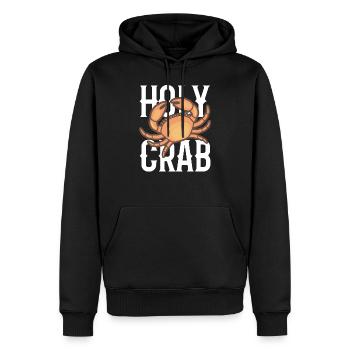 Crabe Holy Crab - Sweat à capuche Premium bio Homme - noir - Devant - Nico (187cm)