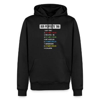 Lustige Gitarren Sprüche Gitarristen Zubehör - Männer Premium Bio Hoodie - Schwarz - Vorne - Nico (187cm)