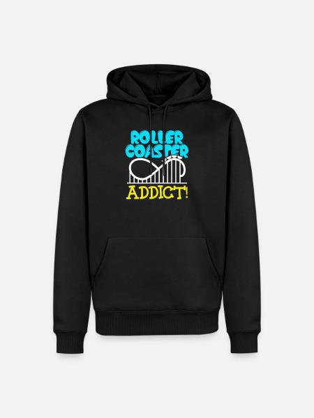 Rollercoaster Apparel - Men’s Premium Organic Hoodie - black