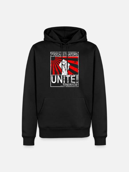 procastinator - Sweat à capuche Premium bio Homme - noir