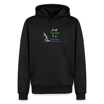 In the landscaper garden gardener - Men’s Premium Organic Hoodie - black - Front - Nico (187cm)