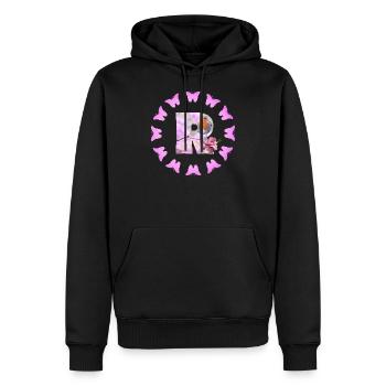 floraison de fruits - Sweat à capuche Premium bio Homme - noir - Devant - Nico (187cm)