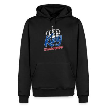 King Schafkopf Watten Kartenspiel Verein - Männer Premium Bio Hoodie - Schwarz - Vorne - Nico (187cm)