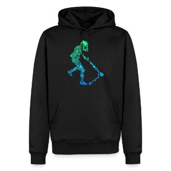 Stunt Scooter Scooter Pedal Scooter Kids Boys - Men’s Premium Organic Hoodie - black - Front - Nico (187cm)