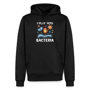 Microbiologiste Microbiology Lab Staph Gift Idea - Sweat à capuche Premium bio Homme - noir - Devant - Nico (187cm)