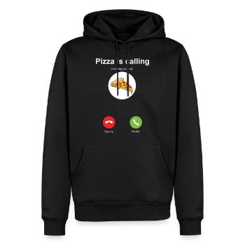 Je dois partir. - Sweat à capuche Premium bio Homme - noir - Devant - Nico (187cm)