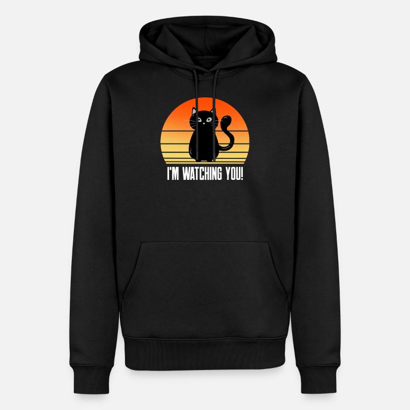 Je suis un chat noir - Sweat à capuche Premium bio Homme - noir
