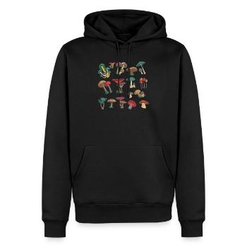 Pilz-Liebhaber-Mykologie Foraging Morel Jagd - Männer Premium Bio Hoodie - Schwarz - Vorne - Nico (187cm)
