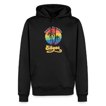 Sitges Barcelona Holiday Party LGBTQ Gift - Men’s Premium Organic Hoodie - black - Front - Nico (187cm)