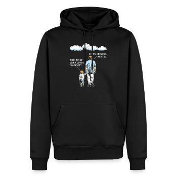 What Are Clouds Made Of Funny Programming Software - Men’s Premium Organic Hoodie - black - Front - Nico (187cm)
