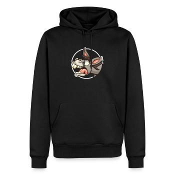 Funny Donkey Esel Maultier - Männer Premium Bio Hoodie - Schwarz - Vorne - Nico (187cm)