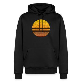 Sun Vintage - Men’s Premium Organic Hoodie - black - Front - Nico (187cm)