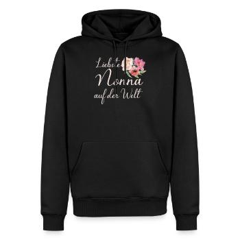 Liebste Nonna auf der Welt für die Oma aus Italien - Männer Premium Bio Hoodie - Schwarz - Vorne - Nico (187cm)