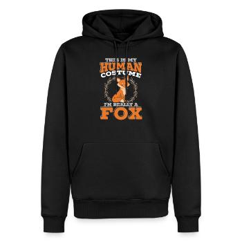 Ich bin wirklich ein Fuchs süße Füchse Vixen Wildlife Animal - Männer Premium Bio Hoodie - Schwarz - Vorne - Nico (187cm)