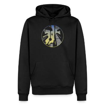 Parkour Parkourist Daredevil Jumper Extreme Sport - Sweat à capuche Premium bio Homme - noir - Devant - Nico (187cm)