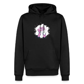 Balettschuhe Ballett Tanz Tänzer - Männer Premium Bio Hoodie - Schwarz - Vorne - Nico (187cm)