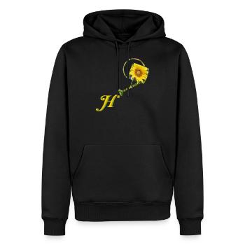 giesskanne h - Männer Premium Bio Hoodie - Schwarz - Vorne - Nico (187cm)