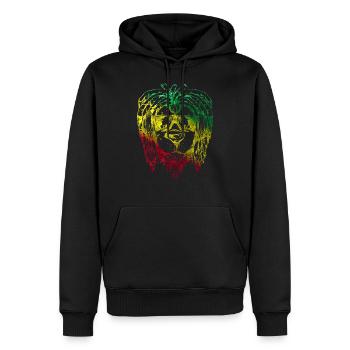 Afrika Löwenkopf Löwe Tier Löwen Maori König - Männer Premium Bio Hoodie - Schwarz - Vorne - Nico (187cm)