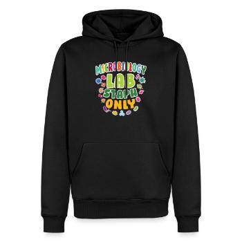 Microbiologiste Microbiology Lab Staph Gift Idea - Sweat à capuche Premium bio Homme - noir - Devant - Nico (187cm)