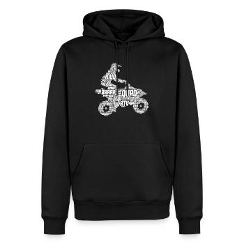Quad Fahrer ATV Quad Biker Kinder Jungen - Männer Premium Bio Hoodie - Schwarz - Vorne - Nico (187cm)