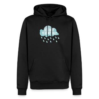 MENTAL HEALTH Awareness it’s okay to be not okay - Sweat à capuche Premium bio Homme - noir - Devant - Nico (187cm)