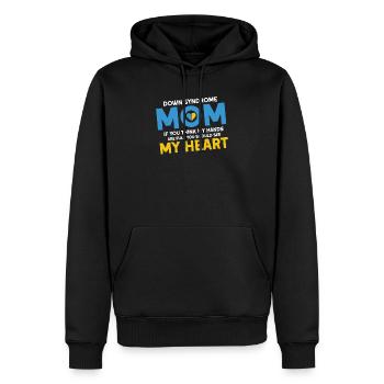 Down Syndrome Down Syndrome Awareness Gift Idea - Männer Premium Bio Hoodie - Schwarz - Vorne - Nico (187cm)
