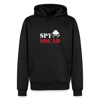 Spy Secret Agent - Men’s Premium Organic Hoodie - black - Front - Nico (187cm)