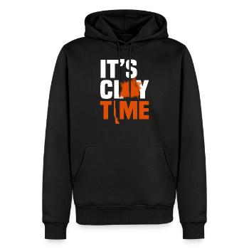 Lustige Skeet Schießen Clay Target Shoot - Männer Premium Bio Hoodie - Schwarz - Vorne - Nico (187cm)