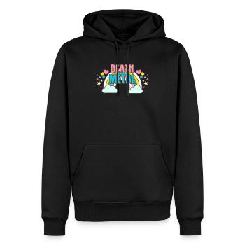 Arc-en-ciel de musique death metal - Sweat à capuche Premium bio Homme - noir - Devant - Nico (187cm)