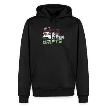Car Drifting Racing Racecar Motorsport Mechanic - Sweat à capuche Premium bio Homme - noir - Devant - Nico (187cm)