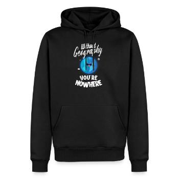 Geographie Geowissenschaft Geographielehrer - Männer Premium Bio Hoodie - Schwarz - Vorne - Nico (187cm)