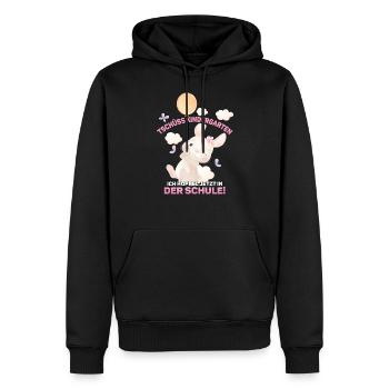 Kindergarten ist vorbei, Tschüss! - Männer Premium Bio Hoodie - Schwarz - Vorne - Nico (187cm)