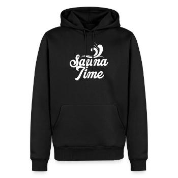 Cadeau parfait pour le motif Sauna Time Wellness Spa - Sweat à capuche Premium bio Homme - noir - Devant - Nico (187cm)