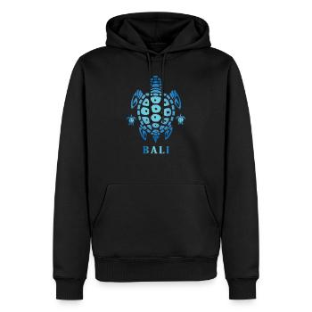 Bali Urlaub Schildkröte - Männer Premium Bio Hoodie - Schwarz - Vorne - Nico (187cm)