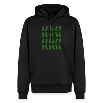 Pickles Kostüm Gurken Gewürzgurke - Männer Premium Bio Hoodie - Schwarz - Vorne - Nico (187cm)