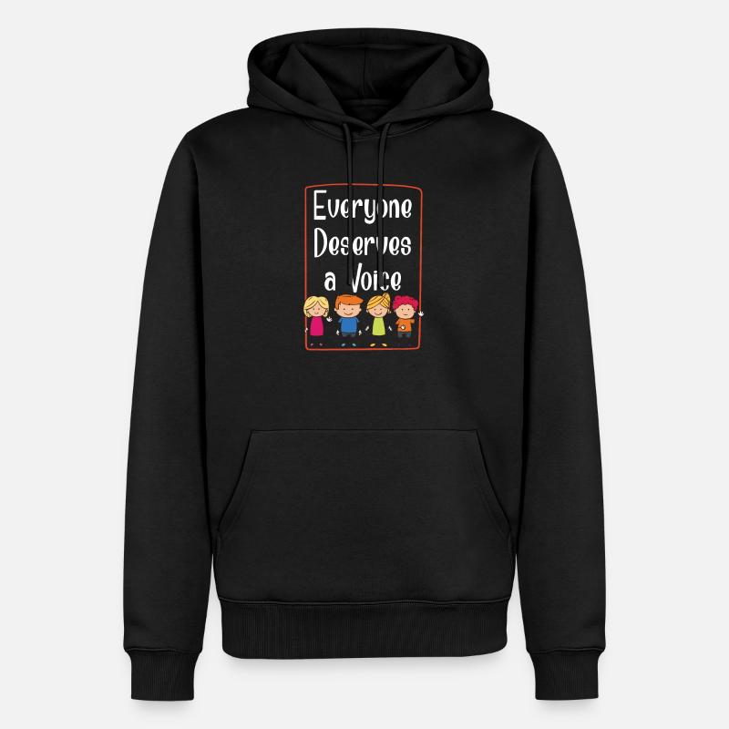 Sprachtrainer - Männer Premium Bio Hoodie - Schwarz