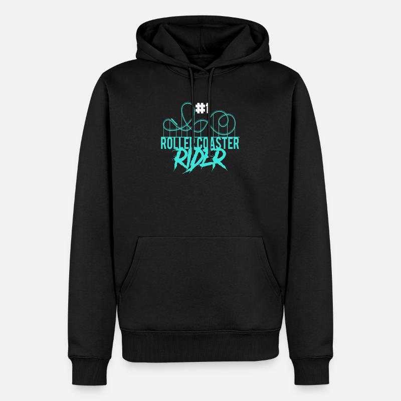 Rollercoaster Rider Roller Coaster - Men’s Premium Organic Hoodie - black
