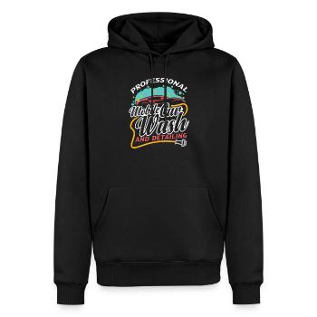 Mobile Car Detailing Auto Detailing Car Detailer - Männer Premium Bio Hoodie - Schwarz - Vorne - Nico (187cm)