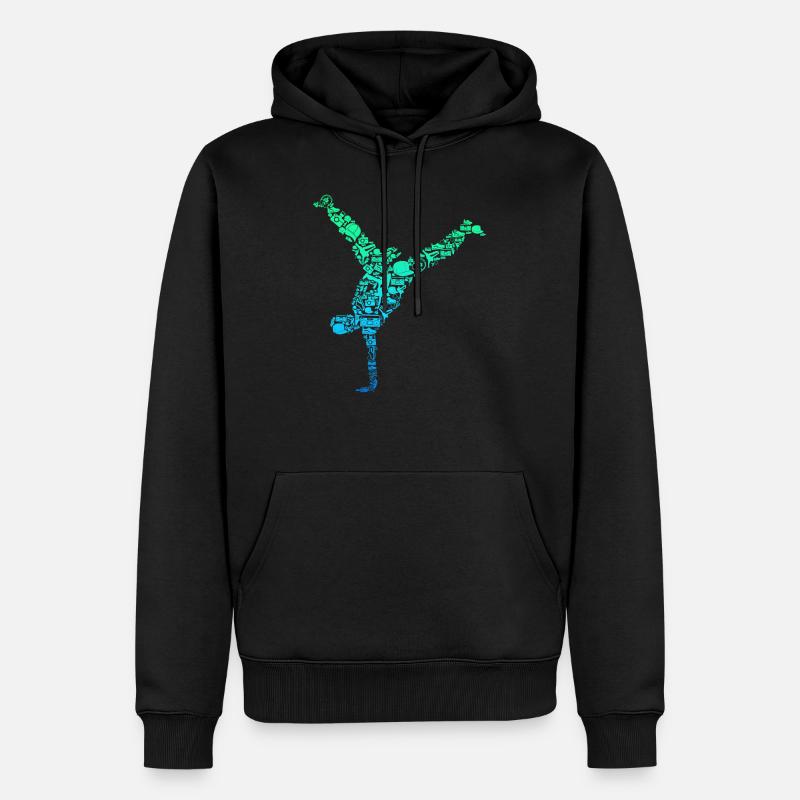 Breakdance Breakdancer Breakdancing - Männer Premium Bio Hoodie - Schwarz