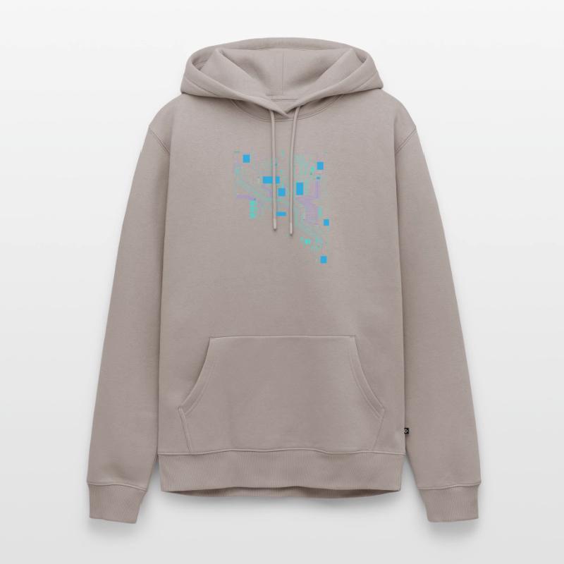 Computer Cpu Informatiker Hacker Männer Premium Bio Hoodie