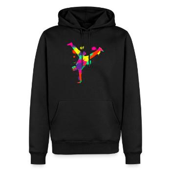 Breakdancer Breakdance Breakdancing - Men’s Premium Organic Hoodie - black - Front - Nico (187cm)