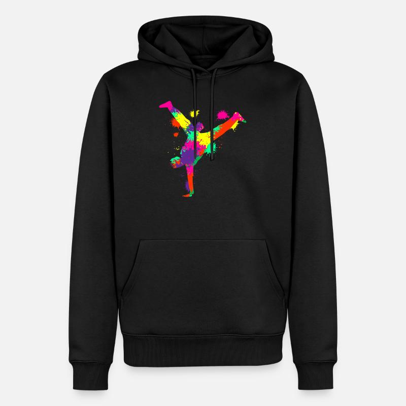 Breakdancer Breakdance Breakdancing - Männer Premium Bio Hoodie - Schwarz