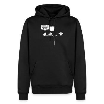 Guck mal der hat Wlan - Wlan Vögel Drahtlos - Männer Premium Bio Hoodie - Schwarz - Vorne - Nico (187cm)