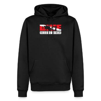 Rescue Diver Tauchen Aquaholic Scuba Diving - Männer Premium Bio Hoodie - Schwarz - Vorne - Nico (187cm)